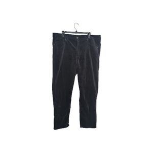 GAP Vintage 20 Black Velvet Straight Leg Pants Retro Y2K Whimsigoth Edgy Grunge